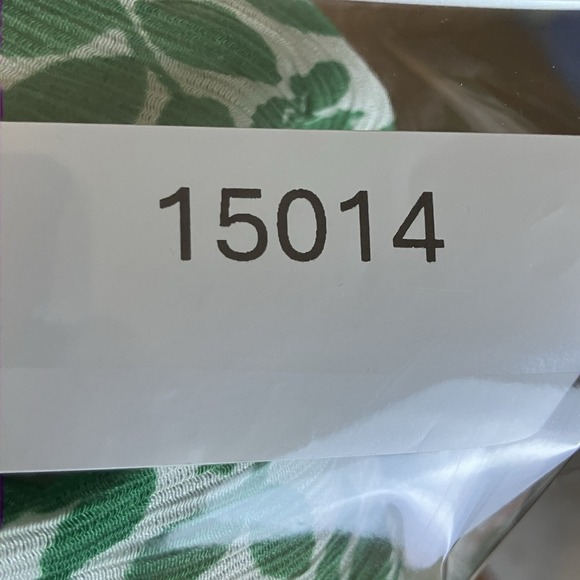 Skies are Blue Dress Womens Size Large Mathide Midi White‎ Kelly Green - Picture 9 of 9